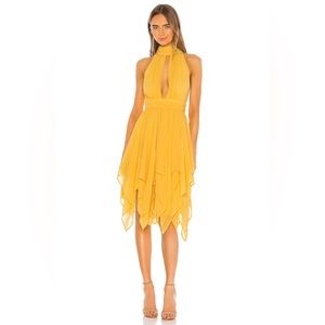 Michael Costello x REVOLVE Andrea Dress in Yellow